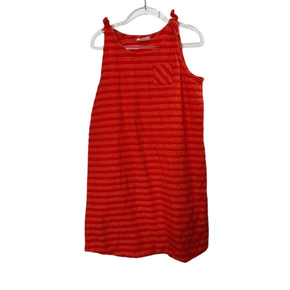 Hanna Andersson Red & White Stripe Knot Tank Dress GIrl's Size 12 - Picture 7 of 8